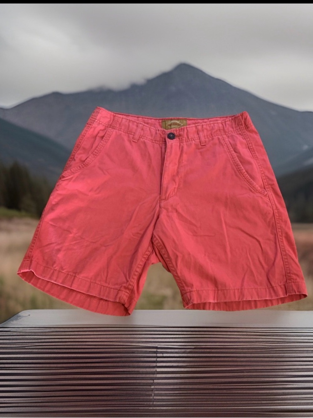Red Camel Preppy Flat Front Pink Shorts  100% Cotton Summer Casual Men’s 30 EUC